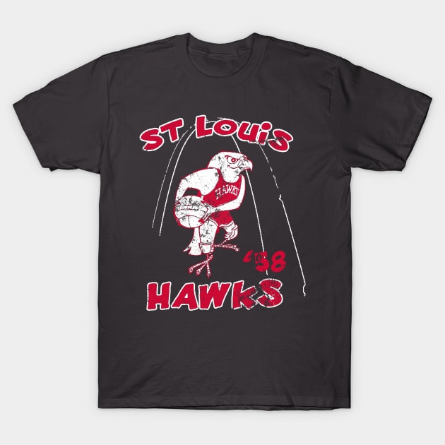 St Louis Hawks T-Shirt by retrorockit